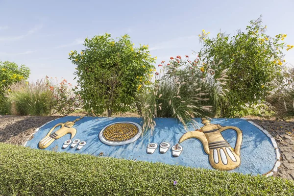 Cafeteras árabes en Oasis de Liwa — Foto de Stock