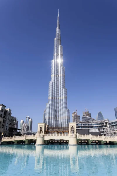 Burj Khalifa en Dubai, Emiratos Árabes Unidos —  Fotos de Stock