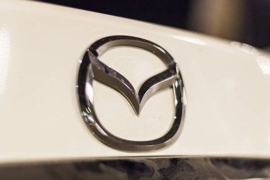Mazda logo on a car clipart