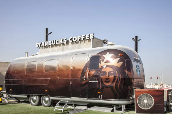 Starbucks Coffee Truck in Dubai, UAE — Stock Photo, Image