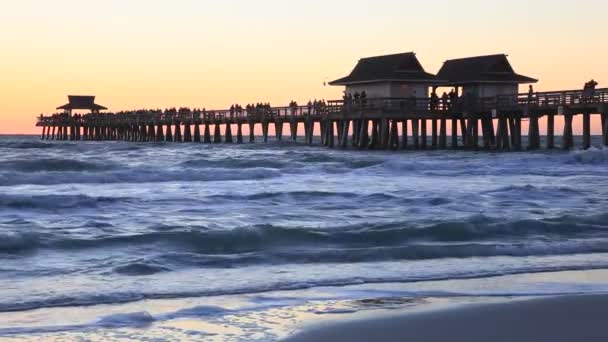 Puesta de sol en Nápoles, Florida — Vídeos de Stock