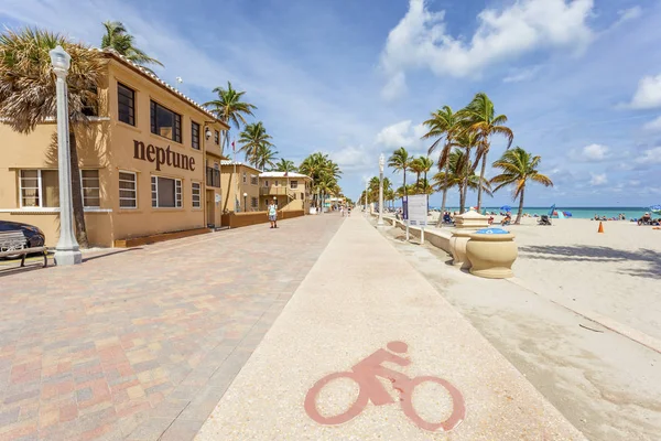 Hollywood Beach Broad Walk, Florida — Stock Photo, Image