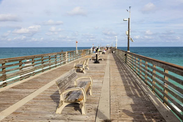 Dania Beach rybářské molo, Florida — Stock fotografie