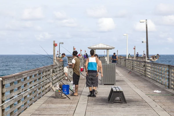 Angelsteg Dania Beach, Florida — Stockfoto