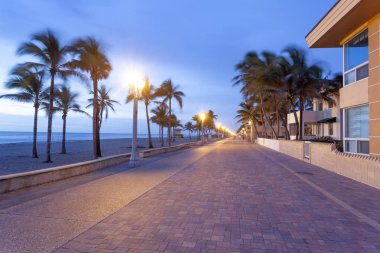 Hollywood Beach Broadwalk, Florida clipart