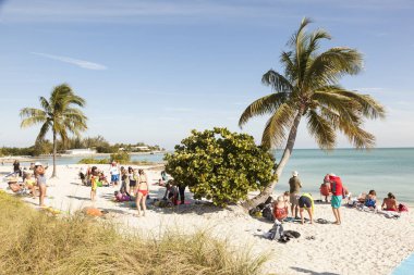 Sombrero beach at the Marathon Key, Florida clipart