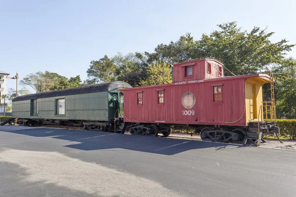 在佛罗里达州那不勒斯车站博物馆老火车 — 图库照片