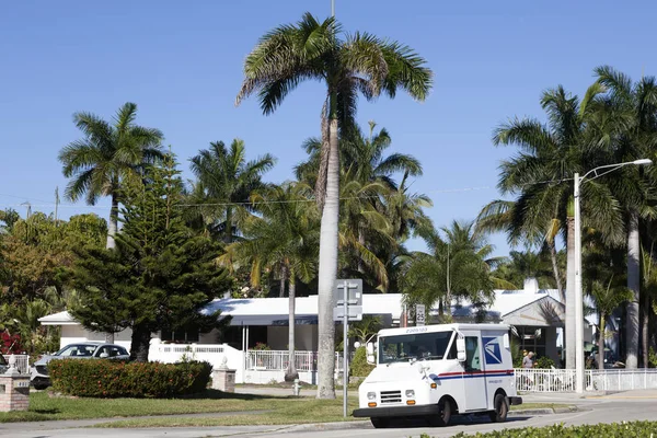 USPS camion a Hollywood, Florida — Foto Stock