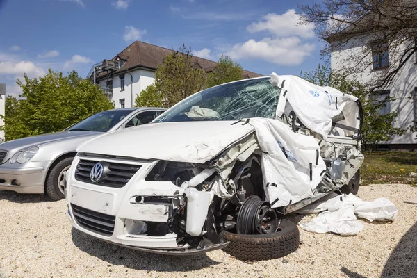 Car crashed in an accident — Stock Photo, Image