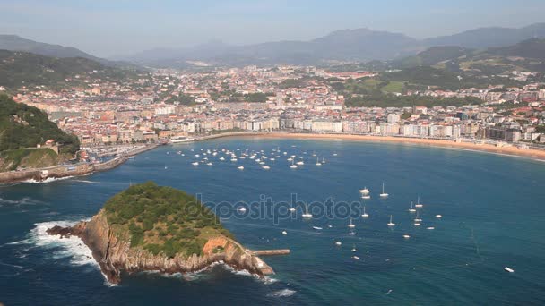 San sebastian, Kraj Basków, Hiszpania — Wideo stockowe