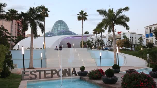 Orchidarium building in Estepona, Spain — Stock Video