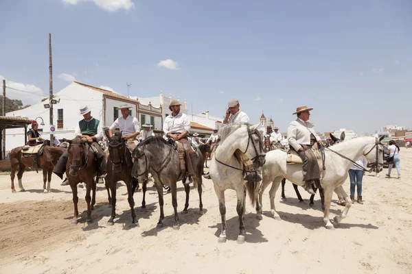 Peregrinos em El Rocio, Andaluzia, Espanha — Fotografia de Stock