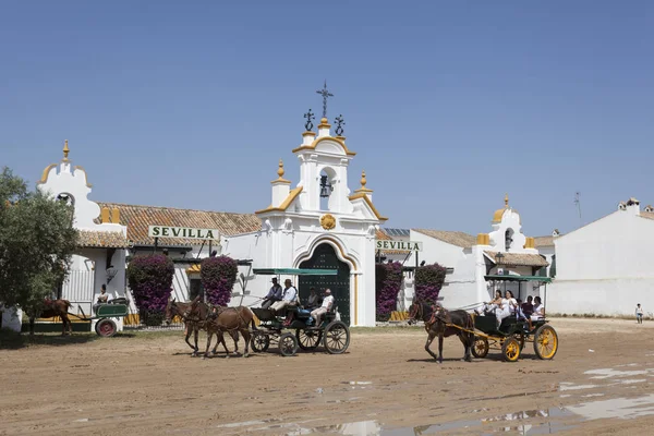 Sokak sahne El Rocio, İspanya — Stok fotoğraf