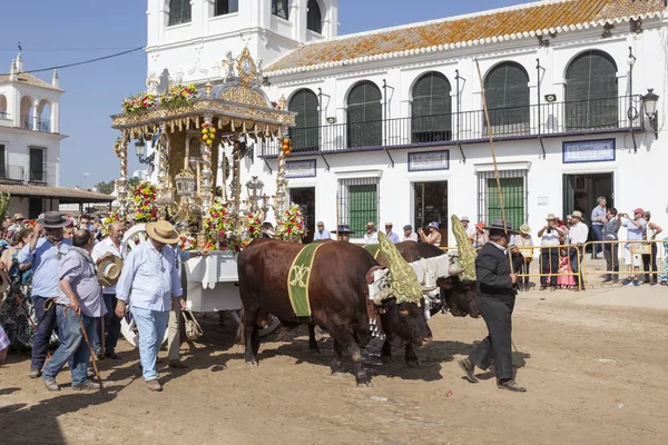 Pilgrimer i El Rocío, Spain — Stockfoto