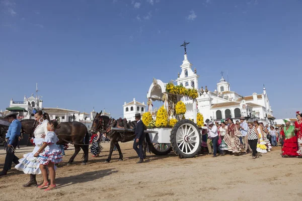 Pilgrims in El Rocio, Andalusia, Spain — Stock Photo, Image