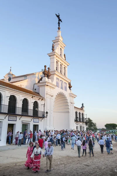 Poutníci v El Rocio, Andalusie, Španělsko — Stock fotografie