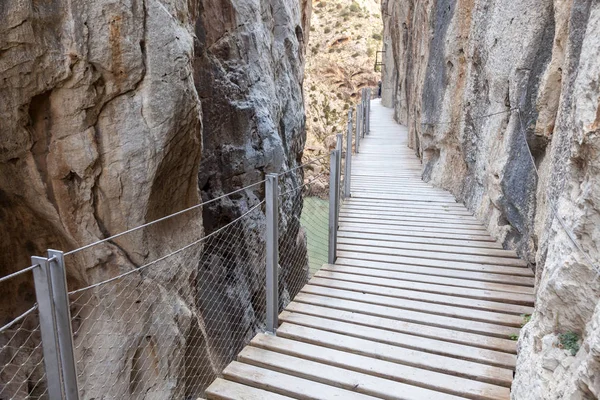 Passerelle Caminito del Rey. Province de Malaga, Espagne — Photo