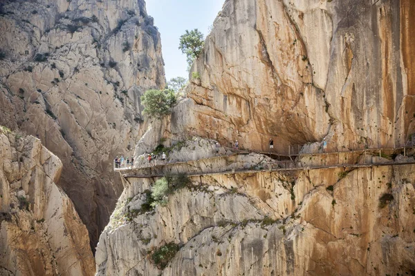 Hiking trail El Caminito del Rey. Malaga province, Spain — Stock Photo, Image