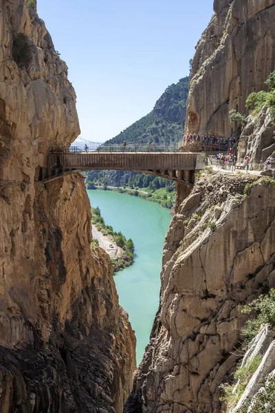 Turistická stezka El Caminito del Rey, Španělsko — Stock fotografie