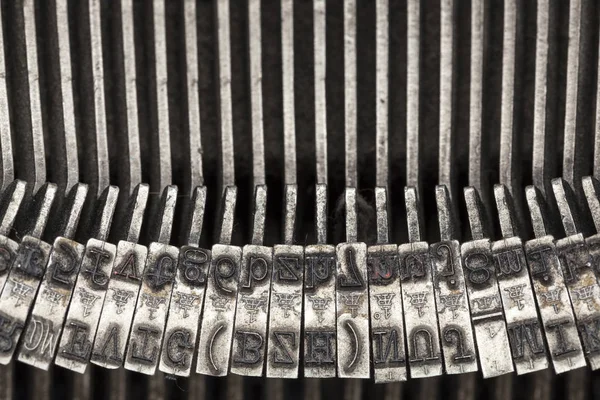 Typewriter letters closeup — Stock Photo, Image