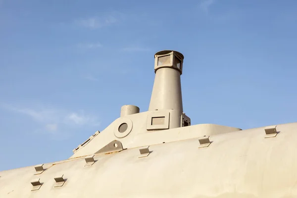 歴史的な潜水艦の砲塔 — ストック写真