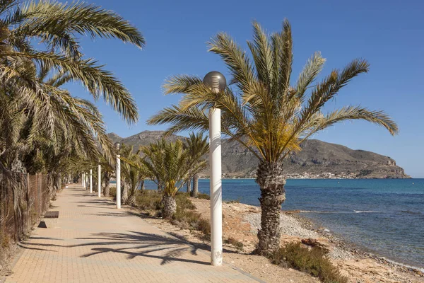 Paseo marítimo en La Azohia, sur de España — Foto de Stock