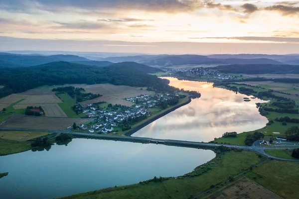 Lake Aartalsee in Hessen, Duitsland — Stockfoto