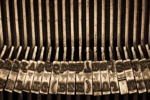 Typewriter letters closeup — Stock Photo, Image