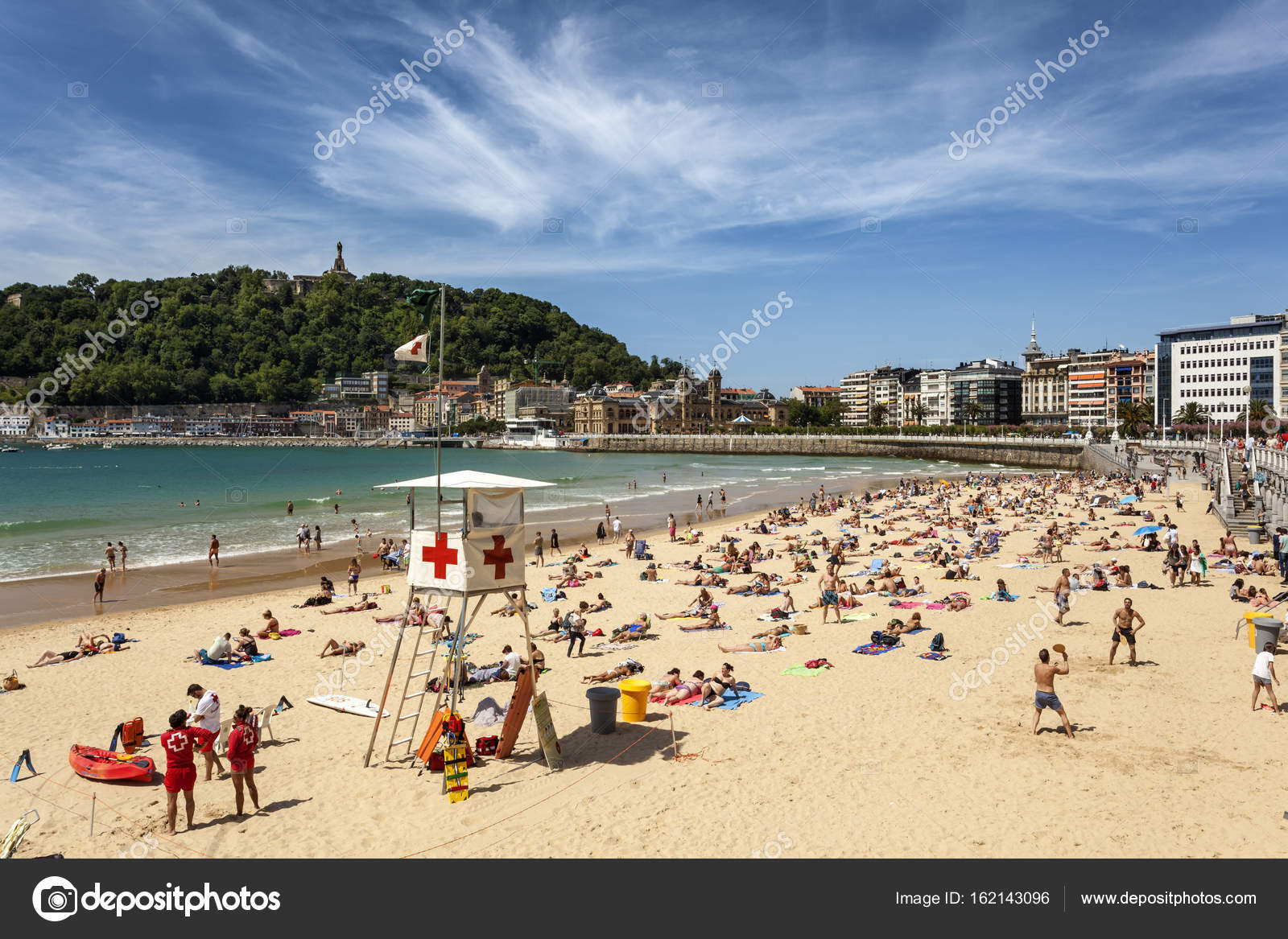 Playa De La Concha San Sebastián Donostia Spanje