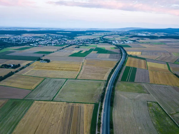 Luchtfoto van een snelweg — Stockfoto