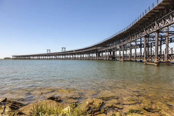 Pier Muelle del Tinto en Huelva, España — Foto de Stock