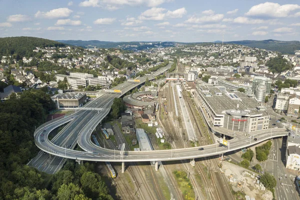 Nézd át a város, siegen, Németország — Stock Fotó