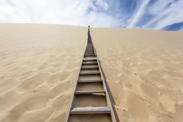 Scala per la Duna di Pilat, Francia — Foto Stock