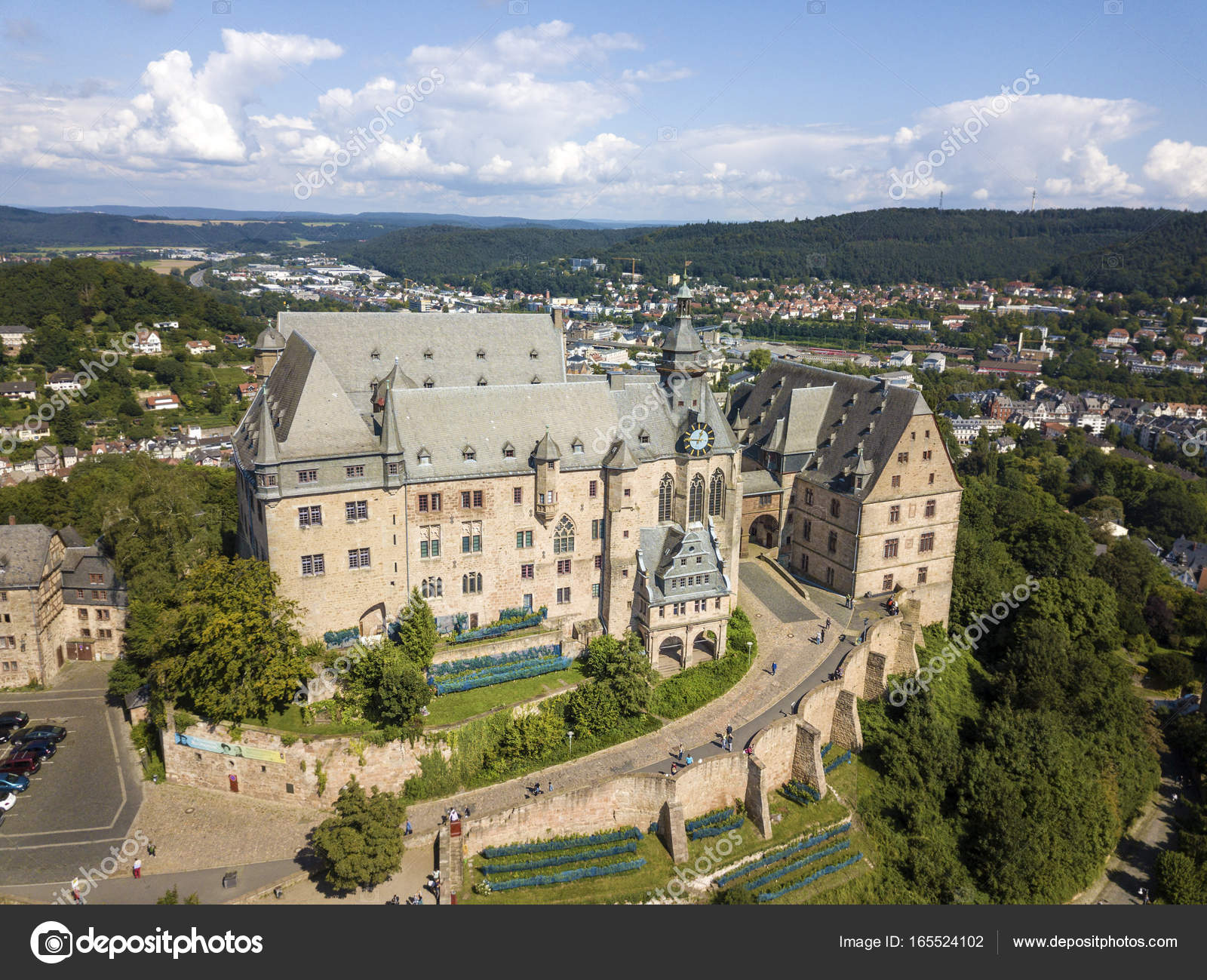 The Landgrafenschloss Marburg, Germany — Stock Photo ...