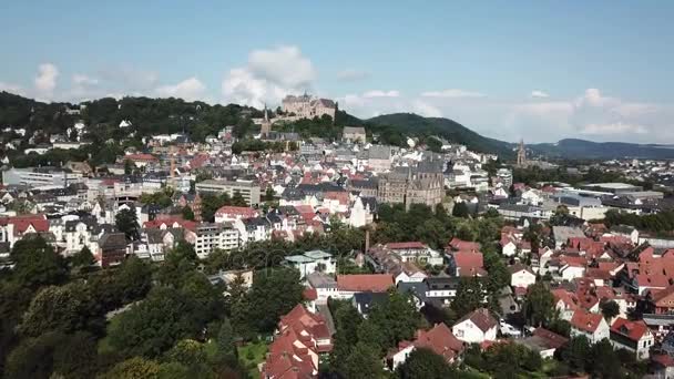 Casco antiguo de Marburgo, Alemania — Vídeo de stock