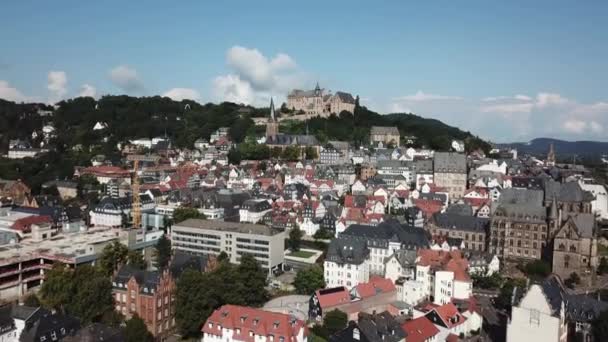 Старый город Марбург, Германия — стоковое видео