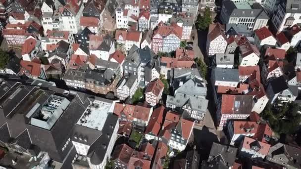 Old town of Marburg, Germany — Stock Video