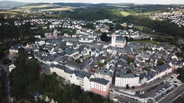 Gamla stan i Weilburg, Tyskland — Stockvideo