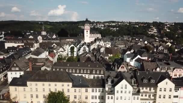 Weilburg, Almanya'nın eski şehir — Stok video