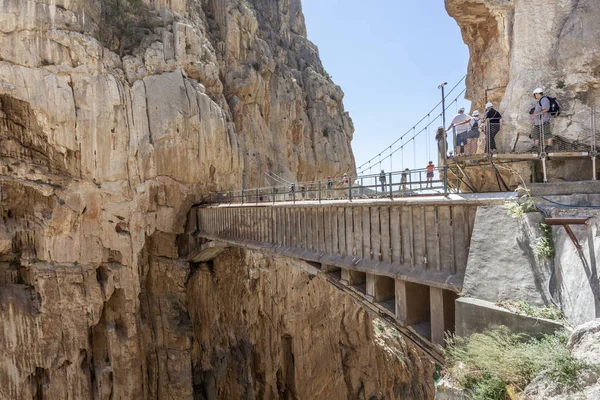 Szlak turystyczny El Caminito del Rey, Hiszpania — Zdjęcie stockowe