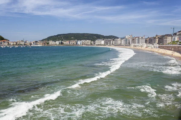 Pláž v San Sebastian, Španělsko — Stock fotografie