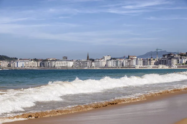 Plaży w San Sebastian, Hiszpania — Zdjęcie stockowe