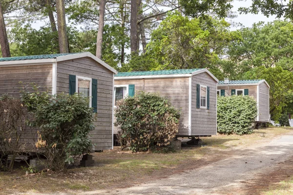 Casas móviles en un camping — Foto de Stock