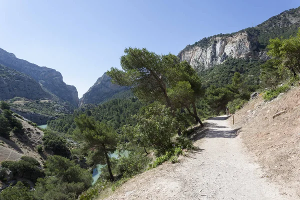 Wanderweg el caminito del rey. Provinz Malaga, Spanien — Stockfoto