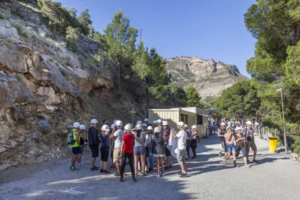 ハイキングトレイル｜El Caminito del Rey,スペイン ロイヤリティフリーのストック写真