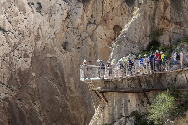 ハイキングトレイル｜El Caminito del Rey,スペイン ロイヤリティフリーのストック写真