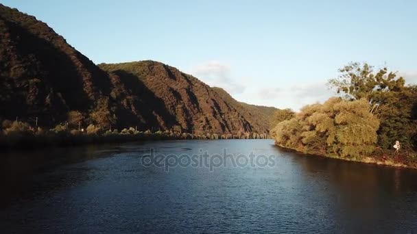 Die mosel in deutschland — Stockvideo