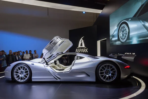 Aspark baykuş Supercar, IAA 2017 — Stok fotoğraf