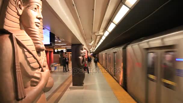 Museum Subway Station in Toronto — Stock Video