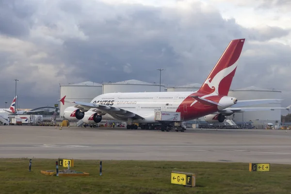 澳航空客 A380 — 图库照片